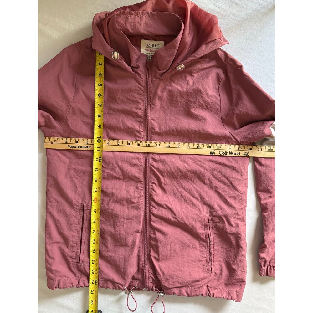 Ashley by 26 International Utility Collection Jacket Size MED Mauve White Gray - Picture 9 of 11